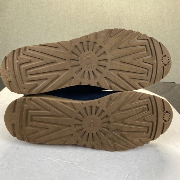 UGG Women's Kristin Sheepskin Wedge Slip-on Bootie Blue Size 12 -1012497 - Picture 3 of 12